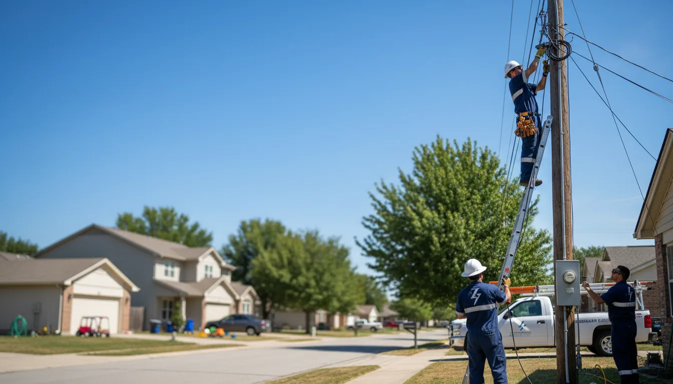 Residential electrician providing installation services in Holts Summit, MO